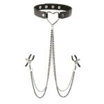 Sex & Mischief Amor Collar With Nipple Clamps